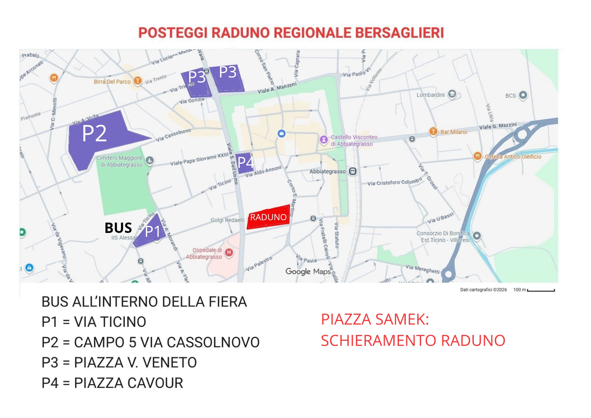 Raduno regionale Bersaglieri Abbiategrasso 2026